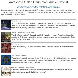 Awesome Celtic Christmas Playlist